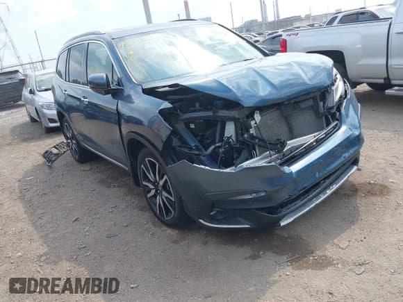 ✅ 2021 Honda Pilot Touring 8-Passenger • VIN: 5FNYF6H95MB000378 • Lot: 43015485. Listed on IAAI with 109,626 mi. Free auction sales archive from the USA and detailed vehicle history report at DreamBid. Image 1.