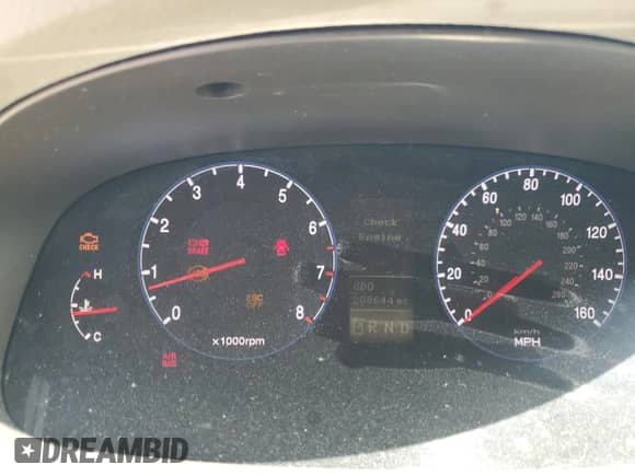 2007 Hyundai Azera SE с VIN KMHFC46F67A230517, выставлен на аукционе Copart как лот 57025325 с пробегом 208 644 миль миль и Списание • Salvage title. История ставок и продаж доступна на DreamBid. Изображение 9.