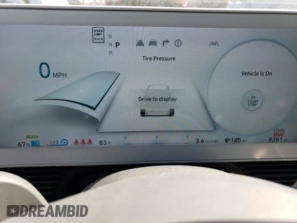 2023 Hyundai Ioniq 5 SE with VIN KM8KM4AE3PU136815, listed as a Copart auction lot 69531833 with 9,351 mi miles and . Bid and sale history available at DreamBid. Image 9.