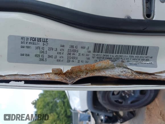 ✅ 2018 Jeep Compass Sport • VIN: 3C4NJCAB9JT151685 • Lot: 43142236. Listed on IAAI with 140,428 mi. Free auction sales archive from the USA and detailed vehicle history report at DreamBid. Image 9.