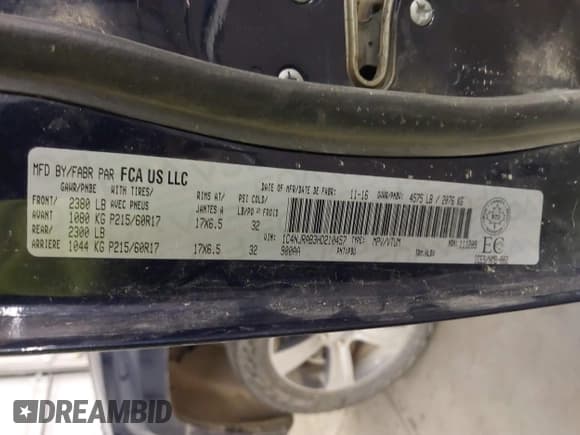 ✅ 2017 Jeep Patriot 75th Anniversary • VIN: 1C4NJRAB3HD210457 • Лот: 41751085. Опубликован ранее на IAAI с пробегом 69 537 миль. Бесплатный доступ к архиву аукционных продаж из США и подробный отчёт об истории автомобиля на DreamBid. Изображение 9.