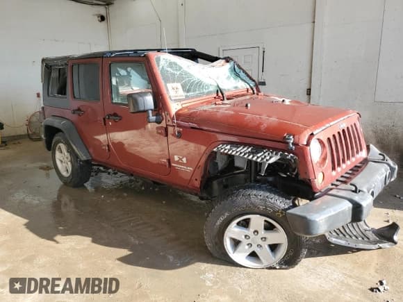 ✅ 2008 Jeep Wrangler Unlimited X • VIN: 1J8GA39118L631478 • Lot: 85724135. Listed on Copart with Not provided. Free auction sales archive from the USA and detailed vehicle history report at DreamBid. Image 4.