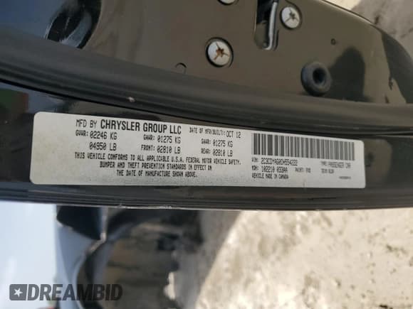 ✅ 2013 Dodge Challenger Rallye Redline • VIN: 2C3CDYAG0DH554222 • Lot: 65725164. Wystawiony na Copart z przebiegiem 177 815 mil. Bezpłatny archiwum sprzedaży aukcyjnych z USA i szczegółowy raport historii pojazdu na DreamBid. Zdjęcie 14.