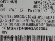 ✅ 2022 Ford Explorer XLT • VIN: 1FMSK7DH9NGA02304 • Lot: 43865458. Wystawiony na IAAI z przebiegiem 79 734 mil. Bezpłatny archiwum sprzedaży aukcyjnych z USA i szczegółowy raport historii pojazdu na DreamBid. Zdjęcie 9.
