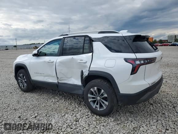 2025 Chevrolet Equinox FWD LT с VIN 3GNAXHEG2SL140486, выставлен на аукционе Copart как лот 57568495 с пробегом 12 796 миль миль и Списание • Salvage title. История ставок и продаж доступна на DreamBid. Изображение 2.