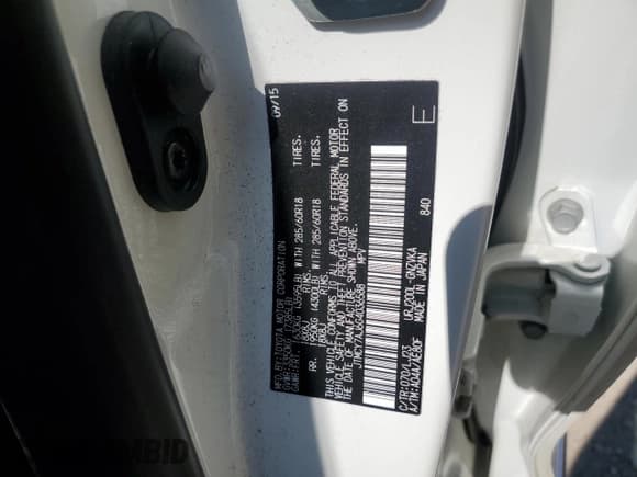 ✅ 2016 Toyota Land Cruiser • VIN: JTMCY7AJ6G4036588 • Lot: 63081035. Listed on Copart with 91,961 mi. Free auction sales archive from the USA and detailed vehicle history report at DreamBid. Image 12.