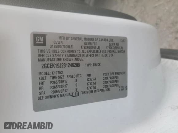 ✅ 2008 Chevrolet Silverado 1500 LTZ • VIN: 2GCEK19J281246209 • Лот: 73782564. Опубликован ранее на Copart с пробегом 184 629 миль. Бесплатный доступ к архиву аукционных продаж из США и подробный отчёт об истории автомобиля на DreamBid. Изображение 13.