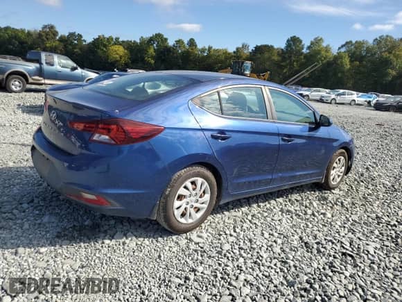 2020 Hyundai Elantra SE with VIN 5NPD74LF2LH512502, listed as a Copart auction lot 81478145 with 176,691 mi miles and Salvage title. Bid and sale history available at DreamBid. Image 3.