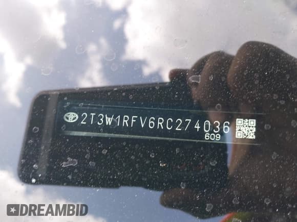 ✅ 2024 Toyota RAV4 XLE • VIN: 2T3W1RFV6RC274036 • Лот: 42548742. Опубликован ранее на IAAI с пробегом 17 231 миль. Бесплатный доступ к архиву аукционных продаж из США и подробный отчёт об истории автомобиля на DreamBid. Изображение 9.