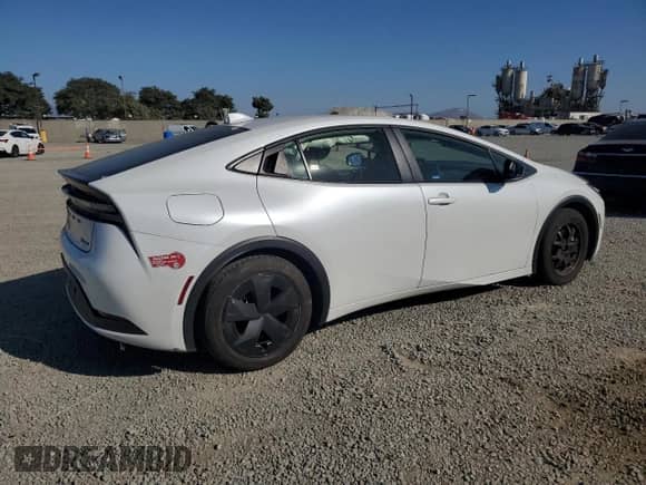 2023 Toyota Prius XSE Premium with VIN JTDACACU1P3007855, listed as a Copart auction lot 80563675 with 7,111 mi miles and Salvage title. Bid and sale history available at DreamBid. Image 3.