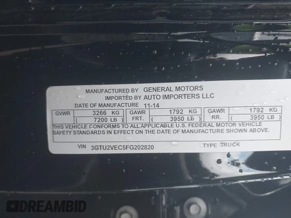 ✅ 2015 GMC Sierra 1500 SLT • VIN: 3GTU2VEC5FG202820 • Lot: 43622829. Wystawiony na IAAI z przebiegiem Nie podano. Bezpłatny archiwum sprzedaży aukcyjnych z USA i szczegółowy raport historii pojazdu na DreamBid. Zdjęcie 9.