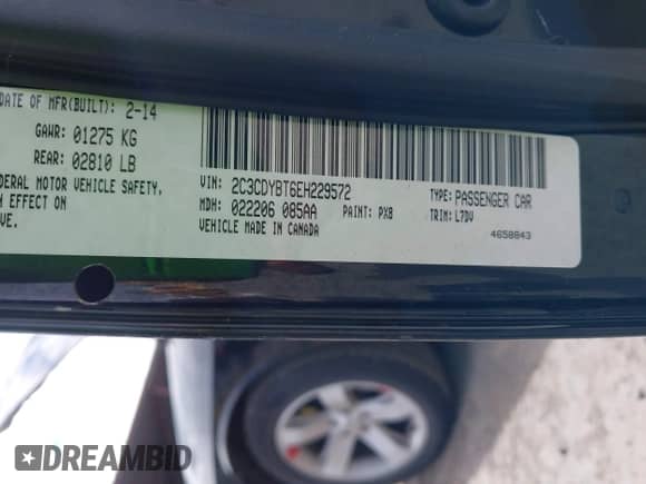 2014 Dodge Challenger R/T z VIN 2C3CDYBT6EH229572, wystawiony jako IAAI lot #43326778 z przebiegiem 125 314 mil mil oraz . Historia ofert i sprzedaży dostępna na DreamBid. Obrazek 9.