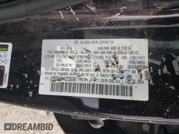 ✅ 2010 Mazda CX-7 Sport • VIN: JM3ER2W51A0332046 • Lot: 54133024. Wystawiony na Copart z przebiegiem 191 440 mil. Bezpłatny archiwum sprzedaży aukcyjnych z USA i szczegółowy raport historii pojazdu na DreamBid. Zdjęcie 15.