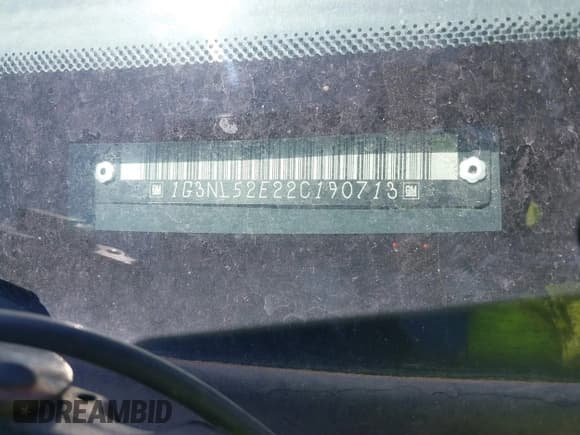 ✅ 2002 Oldsmobile Alero GL1 • VIN: 1G3NL52E22C190713 • Lot: 42108413. Wystawiony na IAAI z przebiegiem 188 534 mil. Bezpłatny archiwum sprzedaży aukcyjnych z USA i szczegółowy raport historii pojazdu na DreamBid. Zdjęcie 9.