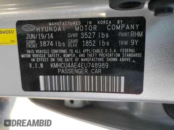 ✅ 2014 Hyundai Accent GLS • VIN: KMHCU4AE4EU748989 • Лот: 80276024. Опубликован ранее на Copart с пробегом 62 318 миль. Бесплатный доступ к архиву аукционных продаж из США и подробный отчёт об истории автомобиля на DreamBid. Изображение 13.