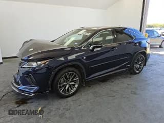 ✅ 2022 Lexus RX 450h F Sport • VIN: 2T2YGMDA5NC087783 • Lot: 71532024. Listed on Copart with 27,628 mi. Free auction sales archive from the USA and detailed vehicle history report at DreamBid. Image 1.