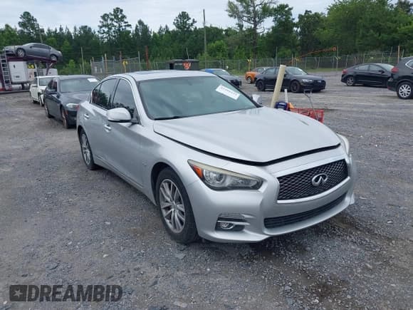 ✅ 2016 Infiniti Q50 Premium • VIN: JN1CV7AR3GM252738 • Lot: 42480444. Listed on IAAI with 109,400 mi. Free auction sales archive from the USA and detailed vehicle history report at DreamBid. Image 1.