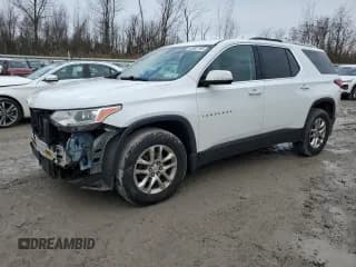 ✅ 2018 Chevrolet Traverse LT Cloth • VIN: 1GNERGKWXJJ160833 • Lot: 92587765. Listed on Copart with 99,777 mi. Free auction sales archive from the USA and detailed vehicle history report at DreamBid. Image 1.