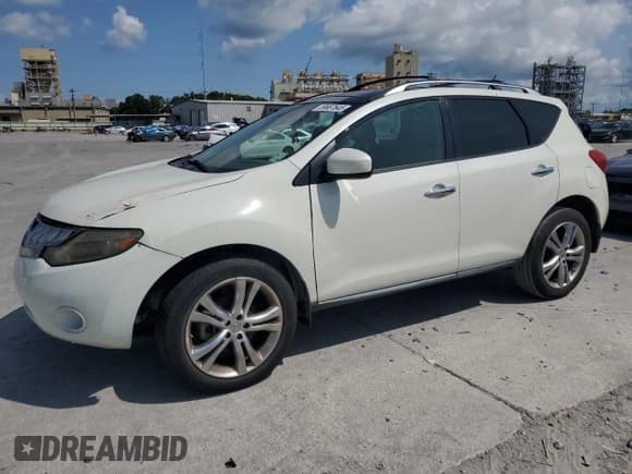 ✅ 2010 Nissan Murano S • VIN: JN8AZ1MU3AW007461 • Lot: 59687645. Listed on Copart with 182,881 mi. Free auction sales archive from the USA and detailed vehicle history report at DreamBid. Image 1.