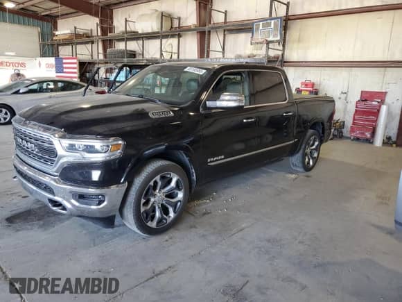 2020 Ram 1500 Limited с VIN 1C6SRFHT0LN368788, выставлен на аукционе Copart как лот 85195985 с пробегом 126 974 миль миль и Списание • Salvage title. История ставок и продаж доступна на DreamBid. Изображение 1.