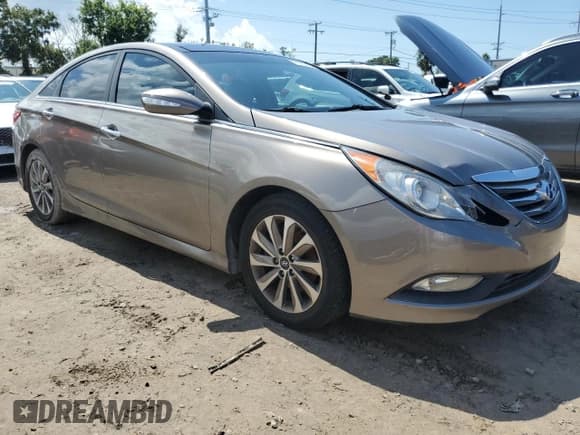 ✅ 2014 Hyundai Sonata Limited • VIN: 5NPEC4AC9EH878209 • Lot: 73733194. Listed on Copart with Not provided. Free auction sales archive from the USA and detailed vehicle history report at DreamBid. Image 4.