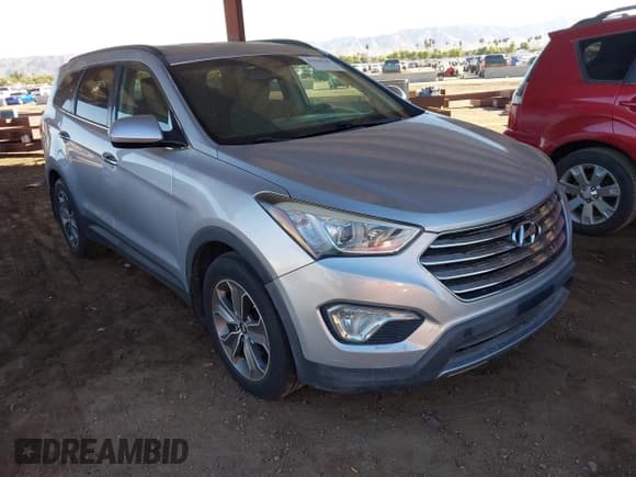 ✅ 2014 Hyundai Santa Fe GLS • VIN: KM8SM4HFXEU057234 • Лот: 43618248. Опубликован ранее на IAAI с пробегом 100 468 миль. Бесплатный доступ к архиву аукционных продаж из США и подробный отчёт об истории автомобиля на DreamBid. Изображение 1.