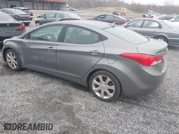 ✅ 2013 Hyundai Elantra GLS • VIN: 5NPDH4AEXDH342849 • Lot: 43671055. Listed on IAAI with Not provided. Free auction sales archive from the USA and detailed vehicle history report at DreamBid. Image 3.