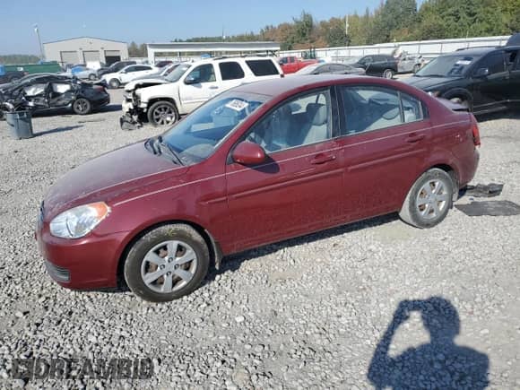 2008 Hyundai Accent GLS with VIN KMHCN46C58U267688, listed as a Copart auction lot 76886244 with 67,348 mi miles and Salvage title. Bid and sale history available at DreamBid. Image 1.