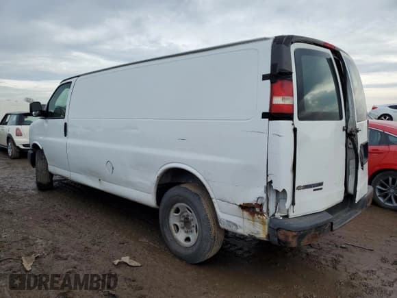 ✅ 2013 Chevrolet Express Cargo • VIN: 1GCWGGBA6D1187037 • Lot: 45843065. Listed on Copart with 248,615 mi. Free auction sales archive from the USA and detailed vehicle history report at DreamBid. Image 2.