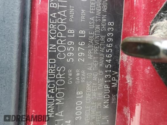 ✅ 2004 Kia Sedona LX • VIN: KNDUP131546569338 • Лот: 66297995. Опубликован ранее на Copart с пробегом 236 810 миль. Бесплатный доступ к архиву аукционных продаж из США и подробный отчёт об истории автомобиля на DreamBid. Изображение 13.