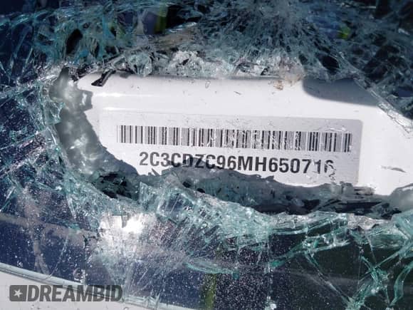 2021 Dodge Challenger SRT Hellcat with VIN 2C3CDZC96MH650716, listed as a IAAI auction lot 42818085 with Not provided miles and . Bid and sale history available at DreamBid. Image 9.