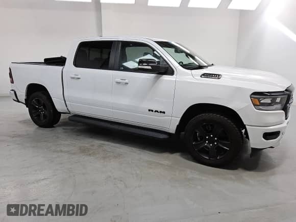 2022 Ram 1500 Big Horn with VIN 1C6SRFFT8NN319828, listed as a Copart auction lot 85266885 with 117,667 mi miles and Clean title. Bid and sale history available at DreamBid. Image 4.
