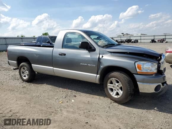 2006 Dodge 1500 SLT with VIN 1D7HA16N86J183309, listed as a Copart auction lot 55093885 with 272,727 mi miles and Salvage title. Bid and sale history available at DreamBid. Image 4.