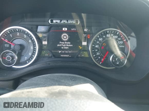 ✅ 2021 Ram 1500 Laramie • VIN: 1C6SRFJT4MN576054 • Lot: 43258491. Listed on IAAI with 103,062 mi. Free auction sales archive from the USA and detailed vehicle history report at DreamBid. Image 7.