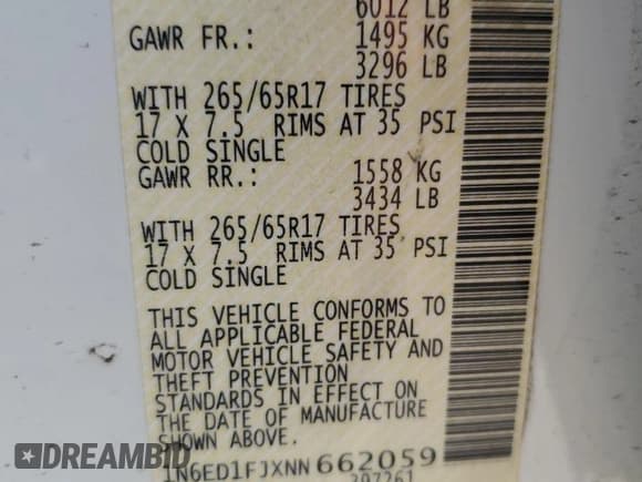 ✅ 2022 Nissan Frontier SV • VIN: 1N6ED1FJXNN662059 • Lot: 54148045. Listed on Copart with 54,673 mi. Free auction sales archive from the USA and detailed vehicle history report at DreamBid. Image 12.