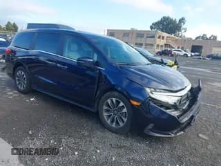 ✅ 2024 Honda Odyssey EX-L • VIN: 5FNRL6H67RB031545 • Lot: 43442605. Listed on IAAI with 29,365 mi. Free auction sales archive from the USA and detailed vehicle history report at DreamBid. Image 1.