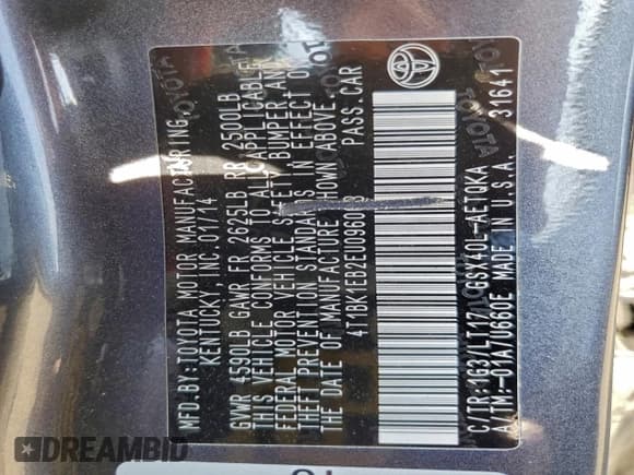 ✅ 2014 Toyota Avalon Limited • VIN: 4T1BK1EB2EU096003 • Lot: 95168195. Wystawiony na Copart z przebiegiem 139 308 mil. Bezpłatny archiwum sprzedaży aukcyjnych z USA i szczegółowy raport historii pojazdu na DreamBid. Zdjęcie 12.