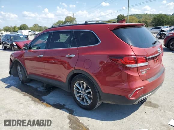 2017 Hyundai Santa Fe SE z VIN KM8SN4HF1HU236523, wystawiony jako Copart lot #80639605 z przebiegiem Nie podano mil oraz Szkoda całkowita • Salvage title. Historia ofert i sprzedaży dostępna na DreamBid. Obrazek 2.