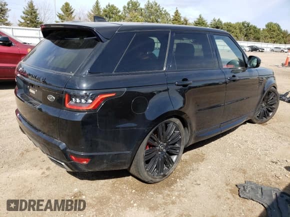 ✅ 2018 Land Rover Range Rover Sport HSE Dynamic • VIN: SALWV2SVXJA413869 • Lot: 46270283. Listed on Copart with 80,027 mi. Free auction sales archive from the USA and detailed vehicle history report at DreamBid. Image 3.