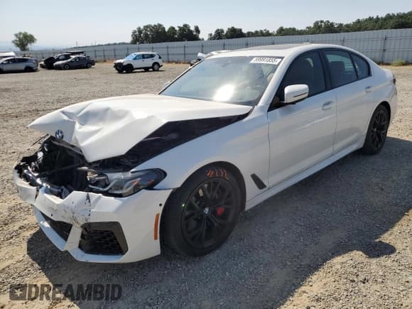 ✅ 2022 BMW 5 Series 540i • VIN: WBA53BJ09NWX73610 • Lot: 59991855. Listed on Copart with 38,248 mi. Free auction sales archive from the USA and detailed vehicle history report at DreamBid. Image 1.