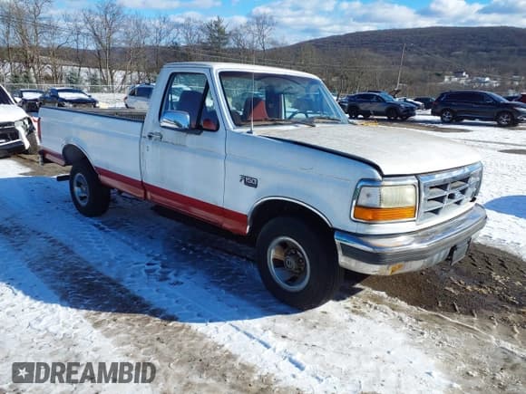 ✅ 1995 Ford F-150 • VIN: 1FTDF15Y9SNA52169 • Lot: 43899262. Listed on IAAI with 165,884 mi. Free auction sales archive from the USA and detailed vehicle history report at DreamBid. Image 1.