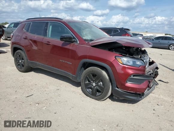 ✅ 2022 Jeep Compass Latitude • VIN: 3C4NJCBB2NT156618 • Lot: 87395335. Listed on Copart with 33,794 mi. Free auction sales archive from the USA and detailed vehicle history report at DreamBid. Image 4.