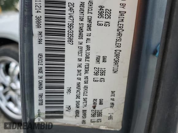 ✅ 2006 Dodge Magnum • VIN: 2D4FV47T96H335087 • Lot: 92134245. Wystawiony na Copart z przebiegiem 150 208 mil. Bezpłatny archiwum sprzedaży aukcyjnych z USA i szczegółowy raport historii pojazdu na DreamBid. Zdjęcie 12.