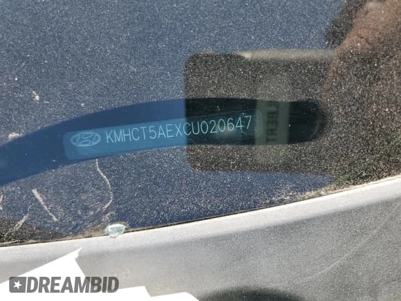 ✅ 2012 Hyundai Accent GS • VIN: KMHCT5AEXCU020647 • Лот: 67130314. Опубликован ранее на Copart с пробегом Не указан. Бесплатный доступ к архиву аукционных продаж из США и подробный отчёт об истории автомобиля на DreamBid. Изображение 12.