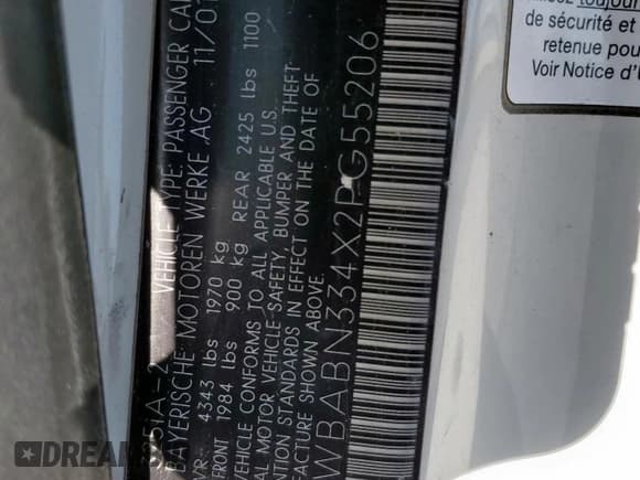 ✅ 2002 BMW 3 Series 325Ci • VIN: WBABN334X2PG55206 • Lot: 64010135. Listed on Copart with 104,368 mi. Free auction sales archive from the USA and detailed vehicle history report at DreamBid. Image 12.