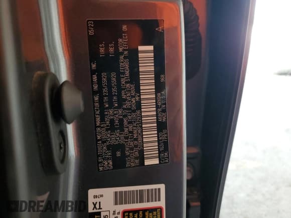 ✅ 2023 Toyota Highlander Hybrid Limited • VIN: 5TDXBRCH6PS129396 • Lot: 59620545. Wystawiony na Copart z przebiegiem 54 069 mil. Bezpłatny archiwum sprzedaży aukcyjnych z USA i szczegółowy raport historii pojazdu na DreamBid. Zdjęcie 13.