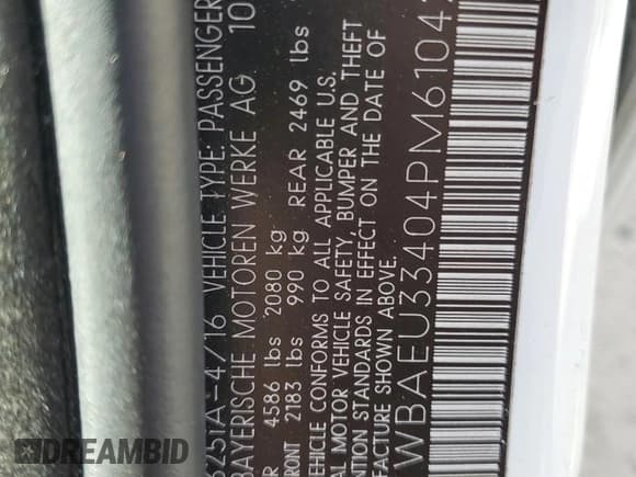 ✅ 2004 BMW 3 Series 325xi • VIN: WBAEU33404PM61042 • Лот: 80633285. Опубликован ранее на Copart с пробегом Не указан. Бесплатный доступ к архиву аукционных продаж из США и подробный отчёт об истории автомобиля на DreamBid. Изображение 13.