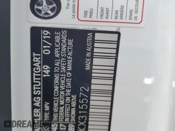 ✅ 2019 Mercedes-Benz G 550 • VIN: WDCYC6BJ8KX315572 • Lot: 71818535. Wystawiony na Copart z przebiegiem 107 695 mil. Bezpłatny archiwum sprzedaży aukcyjnych z USA i szczegółowy raport historii pojazdu na DreamBid. Zdjęcie 13.