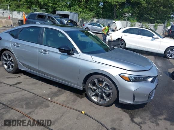 ✅ 2025 Honda Civic Sport Touring • VIN: 19XFL4H98SE004299 • Лот: 42869213. Опубликован ранее на IAAI с пробегом 9 571 миль. Бесплатный доступ к архиву аукционных продаж из США и подробный отчёт об истории автомобиля на DreamBid. Изображение 1.