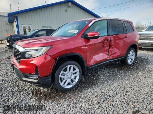 ✅ 2025 Honda Passport EX-L • VIN: 5FNYF8H54SB001026 • Lot: 92932255. Listed on Copart with 6,682 mi. Free auction sales archive from the USA and detailed vehicle history report at DreamBid. Image 1.